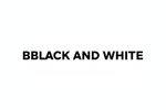 BBLACK AND WHITE Logo